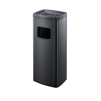 GNF【沙钢单桶】酒店大堂不锈钢分类垃圾桶立式带烟灰缸办公走廊电梯口座地烟灰桶