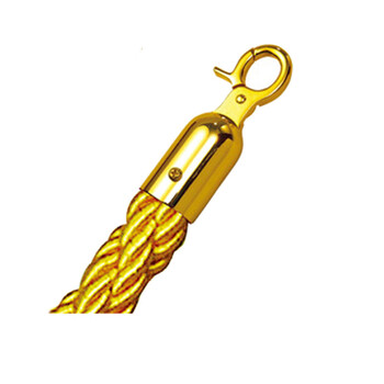 南 HCLG-S 自锁栏杆绳 S型金色 钛金扣 栏杆座专用挂绳1.5米 带锁栏杆绳