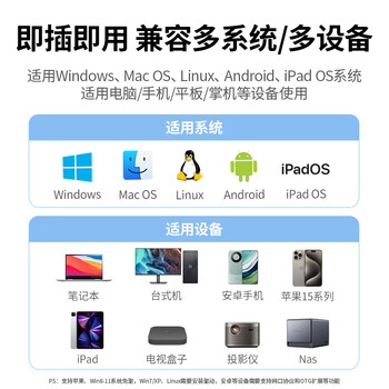 绿联 Type-C转千兆网口RJ45有线网卡网线转接头适用苹果16MacBook华为笔记本mini电脑扩展网口转换器