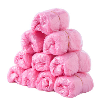 兰诗（LAUTEE）DA6032 一次性鞋套耐磨塑料脚套防尘鞋套 特厚2.0g蓝色100只/包3包装