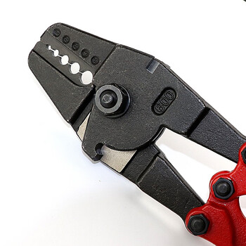 台湾OPT】钢索压接钳 铝套筒压线钳 HS-24钢丝绳1-5mm HS-24 铬钒合金钢