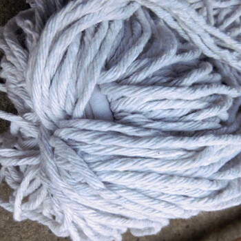 卡质 KAZHI 老式木杆棉线拖把  白棉线拖把圆头拖把 酒店工厂车间公司保洁地拖 10支装