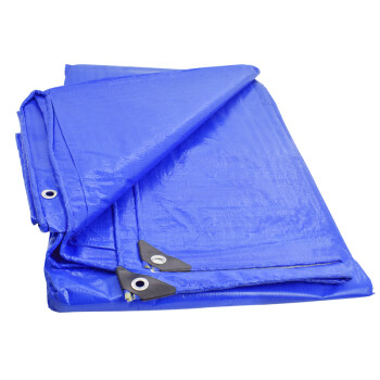 伏兴 蓝白色加厚篷布 货车防雨布油布塑料遮雨布遮阳布雨棚篷布防水布5*7m