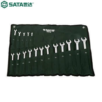 世达（SATA）08018 17件新型全抛光两用扳手组套 08018 其他