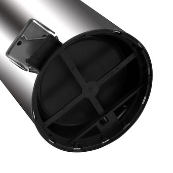 庄太太【20L29*44cm（410不锈钢）】不锈钢砂光拉丝圆形脚踏式有盖垃圾桶