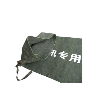 飞尔（FLYER）6条加厚加密防汛沙袋雨季防水沙袋工程抗洪帆布沙袋物业防汛袋约装25KG沙带封口系带 75cm*35cm