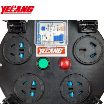 野狼 yelang 移动电缆盘漏电保护电线盘YZW3*2.5mm²/30米 YL-45FS-1030