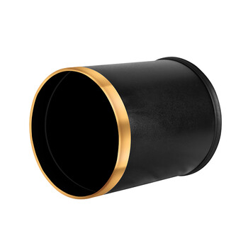 庄太太【黑色10L塑料双层】酒店客房无盖阻燃塑料双层垃圾桶