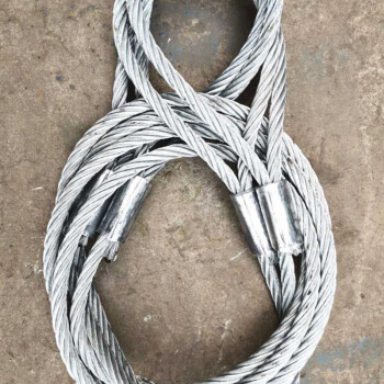 辉煌永威 镀锌钢丝绳18mm4m双扣压制钢丝绳吊索具