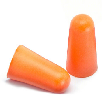 安美尚（ams）A300橙色PU子弹头无线耳塞睡眠防噪音降噪学习10付/袋 1000付/箱 1箱装