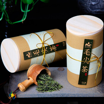 茗山生态茶 茶叶 毛尖绿茶 新茶 春茶嫩芽  双罐装共300g