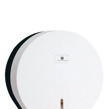 北奥（Beao）OK-500A 塑料大卷纸盒黑白色 酒店大擦手纸盒壁挂式 卫生间厕纸盒厕纸架