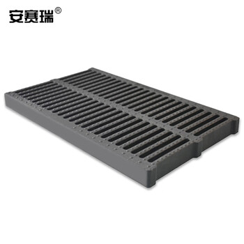安赛瑞 高分子塑料排水沟盖板 厨房地沟下水道盖板格栅雨水篦子 400×600×40mm 非机动车款 510150