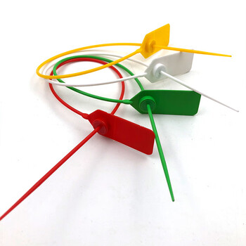飞尔（FLYER）一次性标签扎带 物流封签扣 塑料封条 蓝色 22×500mm 100条起批