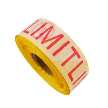 冰禹 BYlj-127 安全警示线 警戒带交通工程工地施工警告分隔带 100米散装黄白警戒线