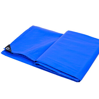 夜霸途加厚户外防雨防汛油布苫布塑料遮雨遮阳防雨布货车帆布棚蓬布防水防晒隔热 蓝橘色2米X4米