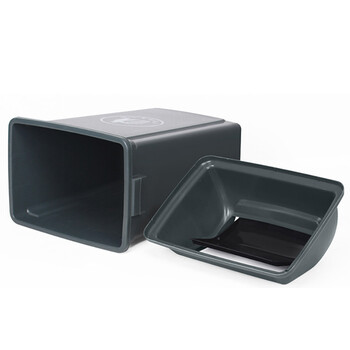 金诗洛 KSL185 加厚塑料垃圾桶翻盖垃圾桶分类垃圾箱厨房校园环卫户外垃圾桶 60L无盖