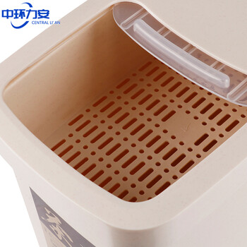 中环力安【7L推盖】办公茶室手提塑料垃圾桶盖带过滤排水茶叶道具茶渣桶