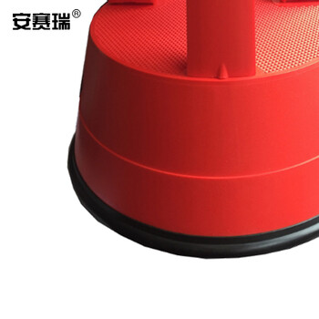 安赛瑞 塑料脚踏梯凳 理货凳超市取货凳登高凳 图书馆洗车移动梯凳 多功能仓库可移动脚踏圆凳 红色 25230