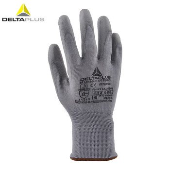 代尔塔（Deltaplus）201705 机械性防护手套/短款/涤纶 PU涂层手套 9码12双