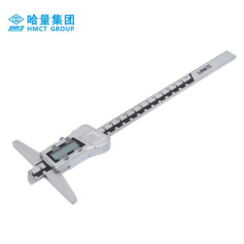 哈量连环电子数字环数显深度游标卡尺0-200/300/500测量孔深台阶优质不锈钢 耐腐蚀公英制 0-500_0.01mm