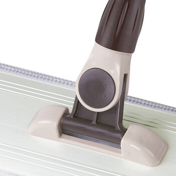 益美得 平板拖把商用大号拖布伸缩杆地板拖墩布干湿两用尘推 铝合金55cm平板拖配3块布