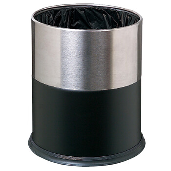 南 GPX-107 南方双色套装垃圾桶 砂钢套黑色 酒店宾馆商用客房不锈钢垃圾桶 居家房间桶 果皮桶