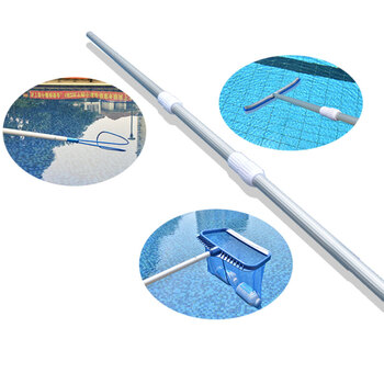 冰禹 BYaf-1513 游泳池设备伸缩杆游泳池救生勾 救生员用品救生杆救生钩 长形9米