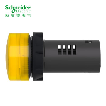 施耐德电气 LED指示灯 XB2 LED型 黄色 安装直径22mm 220VAC XB2BVM5LC 指示灯