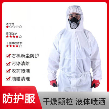 谋福CNMF一次性无纺布连体养殖厂喷洒农药畜牧隔离服【特防认证】（赠防雾护目镜）702