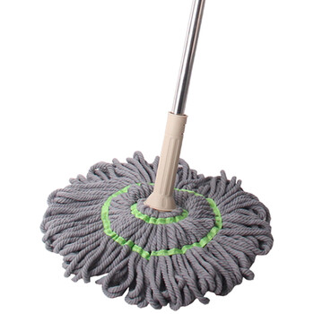 海斯迪克 HKW-69 自拧水旋转拖把 伸缩杆干湿两用免手洗 毛巾款（颜色随机）带杆