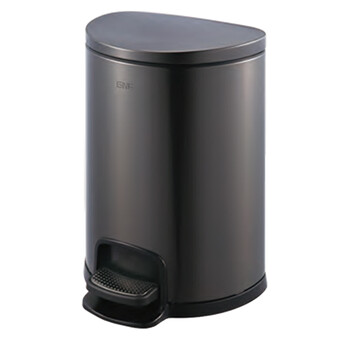 南 SJ20-D01 半圆形全钢脚踏桶 果皮桶  商用酒店宾馆客房不锈钢垃圾桶 容量20升