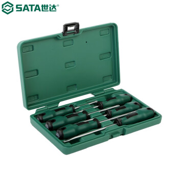 世达（SATA）09309 6件T系列一字、十字螺丝批组套