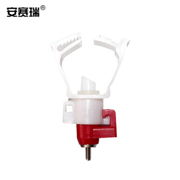 安赛瑞 鸡用六分方管钢球饮水器 鸡用弹簧卡式饮水器养鸡乳头鸡用球阀式饮水器 10个装 530100