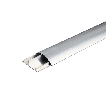 金诗洛 KSL166 铝合金弧形线槽 地面线槽 弧形压线槽 地板金属线槽 耐压防踩穿线槽 特厚5号10米