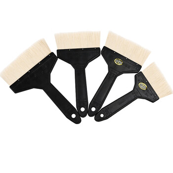 兰诗（LAUTEE）DS-A130 聚酯漆刷 羊毛刷 油漆刷清洁刷子乳胶涂料刷 3寸A型10个装