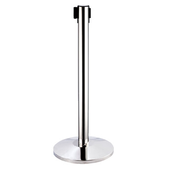 南 HCLG-HM 伸缩带栏杆座 镜钢 银行隔离带警戒线围栏护栏排队栏 杆