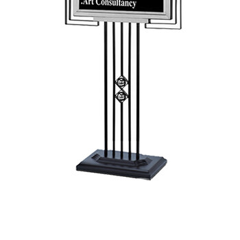 南 P-10 黑金钢立面指示牌 镜钢 酒店迎宾牌餐牌宣传告示牌展架欢迎牌