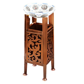 南 GPX-173L 宝塔古铜座地烟灰桶 古铜 商场垃圾桶 酒店落地烟灰桶立式果皮桶商场垃圾筒