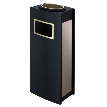 南 GPX-208L 精工座地烟灰桶 黑色 座地垃圾桶 