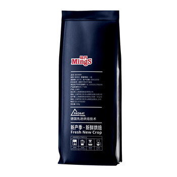 铭氏（Ming's） 意式特浓咖啡豆500g 意大利浓缩拼配黑咖啡 深度烘焙
