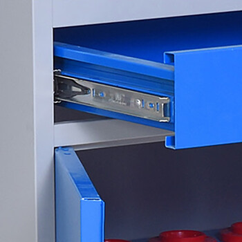 万尊重型工具柜工具车四抽一门移动式车间件分类柜储物柜WZ-GJC-Z04M