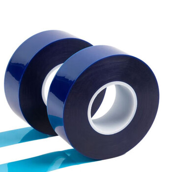 联嘉 PET耐高温胶带 不留残胶耐磨耐用 蓝色半透明  50mm×33m×0.06mm 5卷