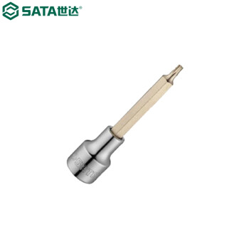 世达（SATA）25106     12.5MM系列100MM长花形旋具套筒T45