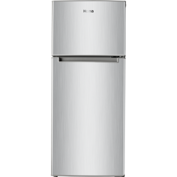 奥马(Homa) 118升 双门小冰箱 家用小型两门电冰箱 宿舍 租房 办公室 迷你节能 PS6环保内胆 银色 BCD-118A5