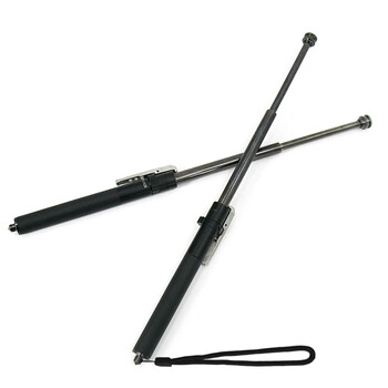 冰禹 BYaf-07 自动弹簧甩棍伸缩棒  车载防身工具 防护三节钢笔伸缩甩辊甩鞭 弹簧甩棍