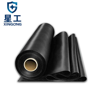 星工（XINGGONG）绝缘橡胶板 工业橡皮胶垫耐磨耐酸配电房隔电货车厢垫定制 黑色1米*9米*3mm