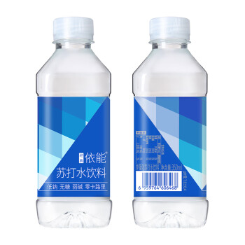 依能 锌强化 无糖无汽弱碱苏打水饮料 350ml*15瓶 塑膜装 饮用水