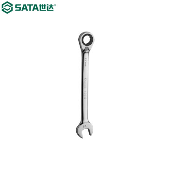 世达（SATA）46601 全抛光双向快扳8MM
