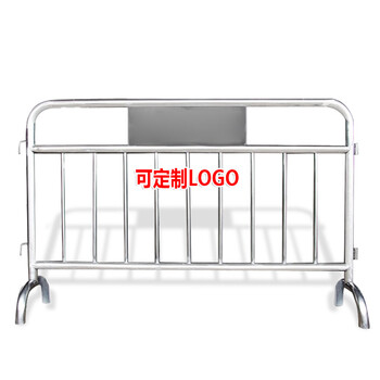 谋福564不锈钢铁马护栏隔离栏移动隔离广场地铁围栏杆景区围栏可定制定制收费201不锈钢加横管1.2米×1.5米